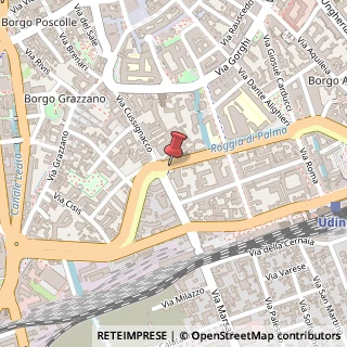 Mappa Via Teobaldo Ciconi, 28, 33100 Udine, Udine (Friuli-Venezia Giulia)