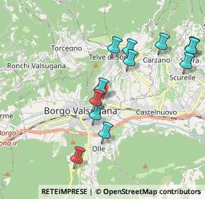 Mappa Via Per Telve, 38051 Borgo Valsugana TN, Italia (1.97917)