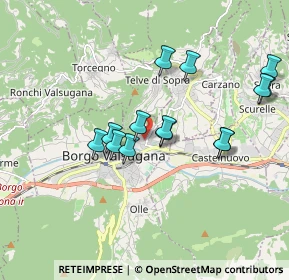 Mappa Via Per Telve, 38051 Borgo Valsugana TN, Italia (1.65214)