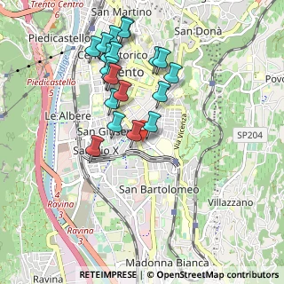 Mappa Via Gocciadoro, 38122 Trento TN, Italia (0.932)