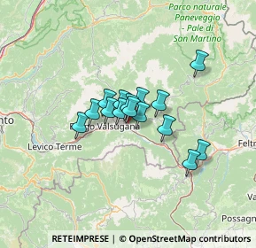 Mappa Via Ivano, 38059 Ivano-fracena TN, Italia (8.00933)