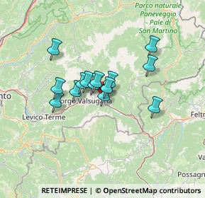 Mappa Via Ivano, 38059 Ivano-fracena TN, Italia (9.375)