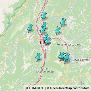Mappa Via Aosta, 38122 Trento TN, Italia (6.51769)