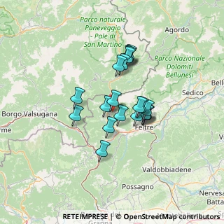 Mappa SP473, 32030 Sovramonte BL, Italia (9.9315)