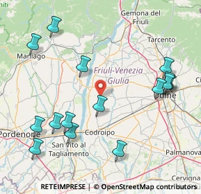 Mappa Via Roma, 33030 Flaibano UD, Italia (18.88867)