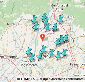 Mappa Via Roma, 33030 Flaibano UD, Italia (13.27)