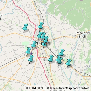 Mappa Via Torviscosa, 33100 Udine UD, Italia (6.28929)