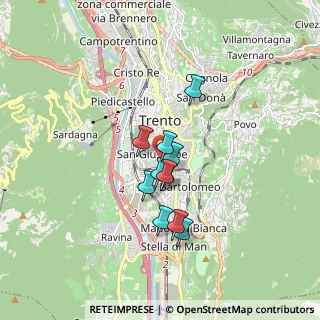 Mappa Via Palermo, 38122 Trento TN, Italia (1.18182)