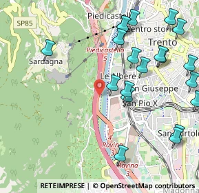 Mappa Tangenziale Ovest, 38121 Trento TN, Italia (1.254)
