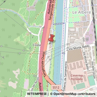 Mappa Tangenziale Ovest, 11, 38121 Trento, Trento (Trentino-Alto Adige)
