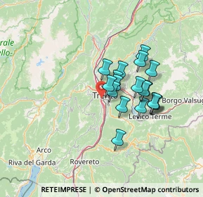 Mappa Tangenziale Ovest, 38121 Trento TN, Italia (10.22056)