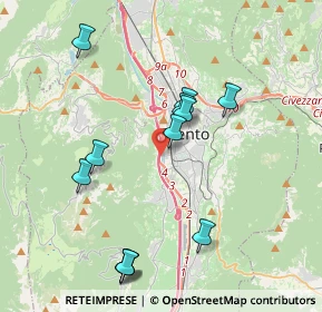 Mappa Tangenziale Ovest, 38121 Trento TN, Italia (3.91)