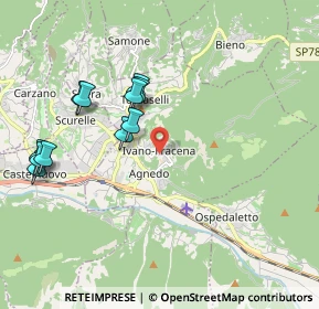 Mappa 38059 Ivano-fracena TN, Italia (2.00091)