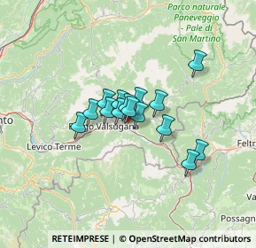 Mappa 38059 Ivano-fracena TN, Italia (8.05133)