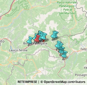 Mappa 38059 Ivano-fracena TN, Italia (7.606)