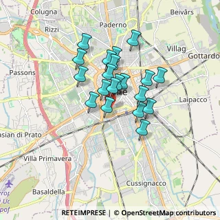 Mappa Via della Vigna, 33100 Udine UD, Italia (1.2855)