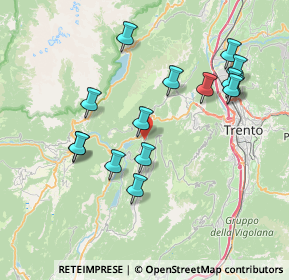 Mappa Via delle Fontane, 38070 Padergnone TN, Italia (7.496)