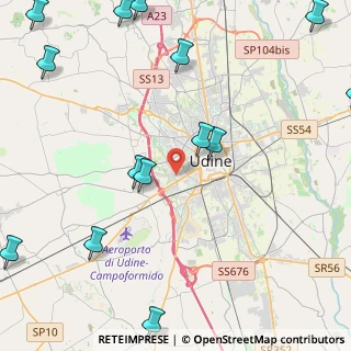 Mappa Via Fabio Filzi, 33100 Udine UD, Italia (6.23429)