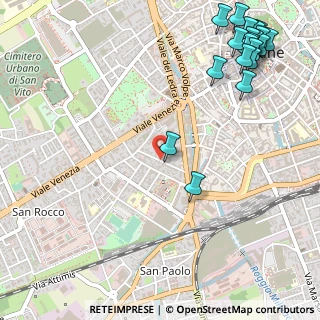 Mappa Via Gaeta, 33100 Udine UD, Italia (0.784)