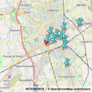 Mappa Via Gaeta, 33100 Udine UD, Italia (1.81636)