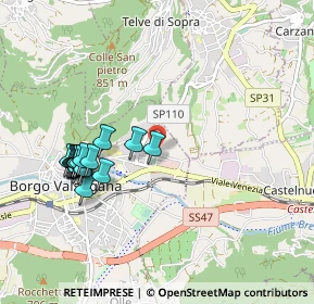 Mappa Via Francesco Antonio Alpruni, 38051 Borgo Valsugana TN, Italia (0.9795)