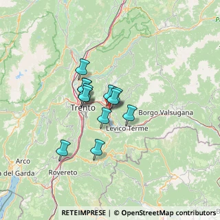 Mappa Via Calisio, 38057 Pergine Valsugana TN, Italia (8.73692)