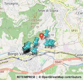 Mappa Via Telve, 38051 Borgo Valsugana TN, Italia (0.7975)