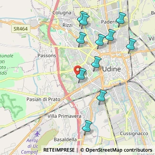 Mappa Via Cormor Alto, 33100 Udine UD, Italia (2.21182)