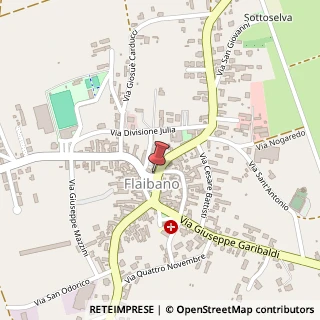 Mappa Piazza Monumento ai Caduti, 39, 33030 Flaibano, Udine (Friuli-Venezia Giulia)