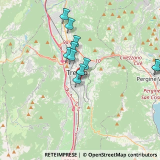 Mappa Via Nicolò D'Arco, 38122 Trento TN, Italia (4.00167)