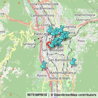 Mappa Via Ergisto Bezzi, 38122 Trento TN, Italia (1.15846)