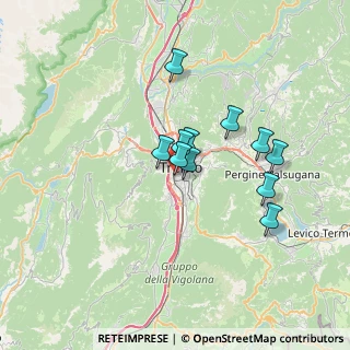 Mappa Via Ergisto Bezzi, 38122 Trento TN, Italia (5.19545)