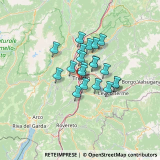 Mappa Via Ergisto Bezzi, 38122 Trento TN, Italia (9.359)