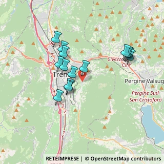 Mappa Via alla Val, 38123 Trento TN, Italia (3.24214)