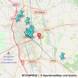 Mappa Via Laipacco, 33100 Udine UD, Italia (3.68636)