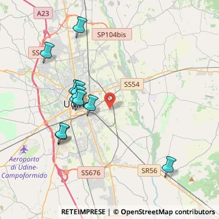 Mappa Via Laipacco, 33100 Udine UD, Italia (4.04273)