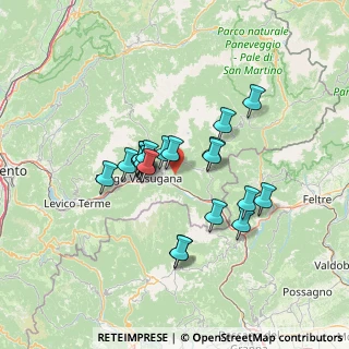 Mappa Strada Monte Lefre, 38059 Ivano-fracena TN, Italia (10.803)