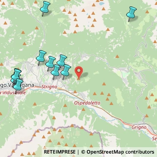 Mappa Strada Monte Lefre, 38059 Ivano-fracena TN, Italia (5.33727)