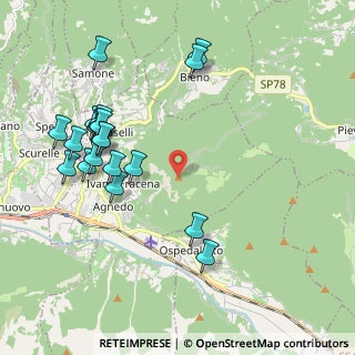 Mappa Strada Monte Lefre, 38059 Ivano-fracena TN, Italia (2.217)