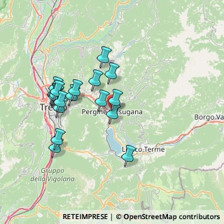 Mappa Via Maier Contrada Taliana, 38057 Pergine Valsugana TN, Italia (7.08211)