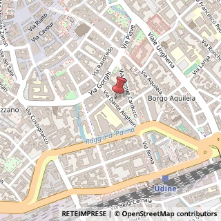 Mappa Via Dante Alighieri, 16, 33100 Udine, Udine (Friuli-Venezia Giulia)