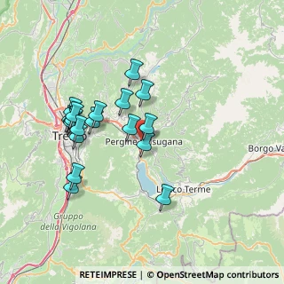 Mappa Via Brenta, 38057 Pergine Valsugana TN, Italia (6.92632)