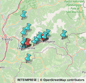 Mappa Via Alessandro Spagolla, 38051 Borgo Valsugana TN, Italia (10.8085)