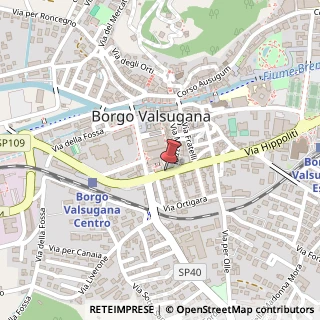 Mappa Via Fratelli Divina, 8, 38051 Borgo Valsugana TN, Italia, 38051 Borgo Valsugana, Trento (Trentino-Alto Adige)