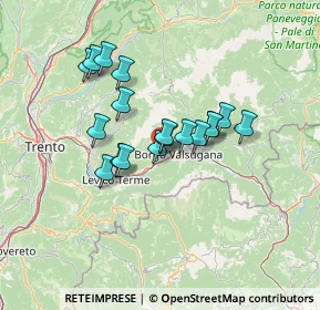 Mappa Via S. Giuseppe, 38050 Borgo Valsugana TN, Italia (10.36278)