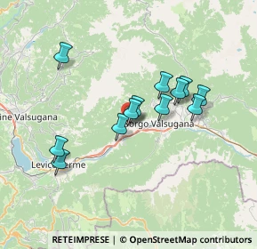 Mappa Via S. Giuseppe, 38050 Borgo Valsugana TN, Italia (5.88667)