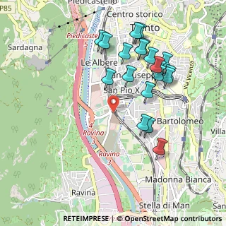 Mappa Via Alcide Degasperi, 38122 Trento TN, Italia (0.9755)