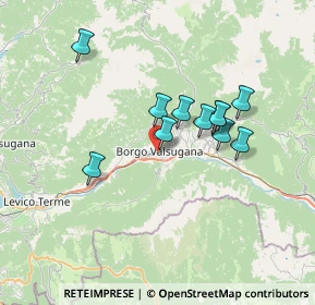 Mappa Corso Ausugum, 38051 Borgo Valsugana TN, Italia (5.63364)