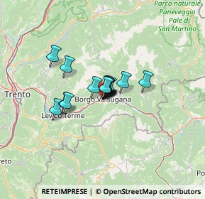 Mappa Corso Ausugum, 38051 Borgo Valsugana TN, Italia (6.44067)