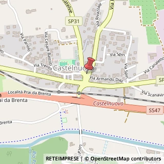 Mappa Piazza Municipio, 4, 38050 Castelnuovo, Trento (Trentino-Alto Adige)